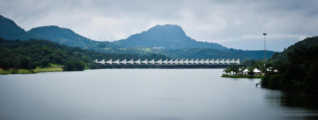 Aamby Valley City Lonavala Exterior foto View of the dam