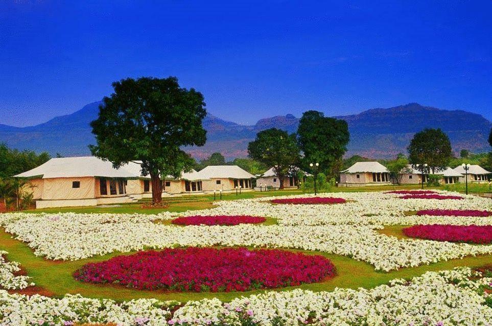 Aamby Valley City Lonavala Exterior foto Flower garden in the resort